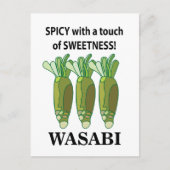 Carte Postale Wasabi Épicé Avec Une Touche De Douceur Wasabi (Devant)