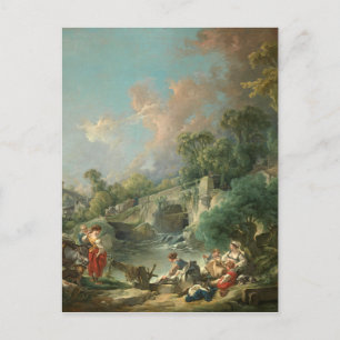 Carte Postale Washerwomen - François Boucher