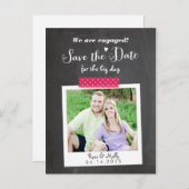 Carte postale Washi Taped Save the Date (Devant / Derrière)