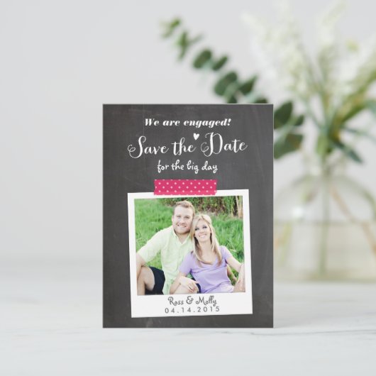 Carte postale Washi Taped Save the Date (Debout devant)