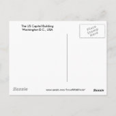 Carte postale Washington (Dos)