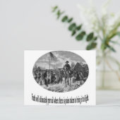 Carte Postale Washington à la forge de vallée avec la citation (Debout devant)