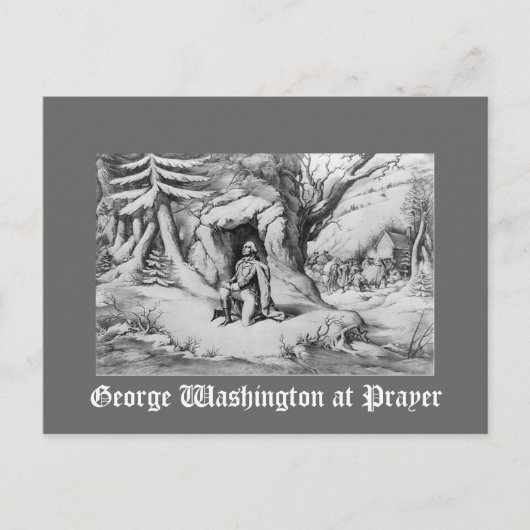 Carte Postale Washington à la prière (Devant)