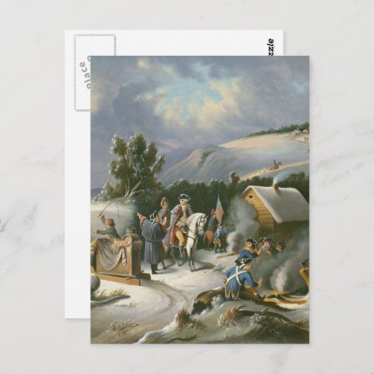 Carte Postale Washington À Valley Forge (Devant / Derrière)