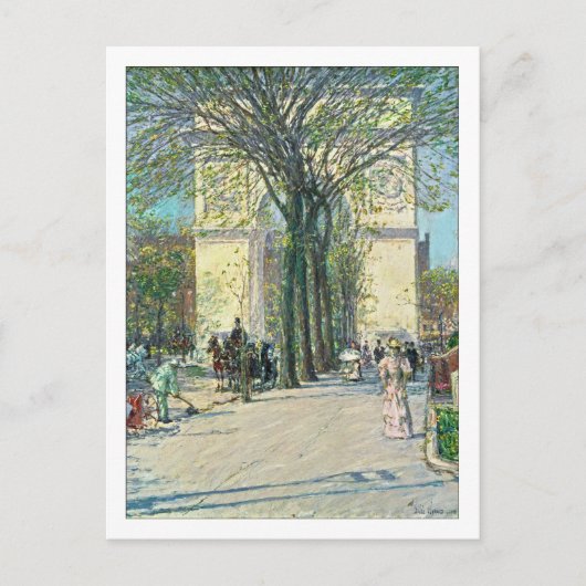 Carte Postale Washington Arch New York par Childe Hassam (Devant)