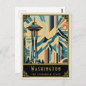 Carte Postale Washington | Art déco (Devant / Derrière)