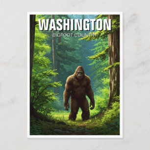 Carte Postale Washington Bigfoot