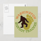 Carte Postale Washington Bigfoot Tracker (Devant / Derrière)