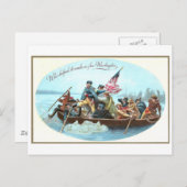 Carte Postale Washington Crossing the Delaware (Devant / Derrière)