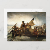 Carte Postale Washington Crossing the Delaware (Devant / Derrière)