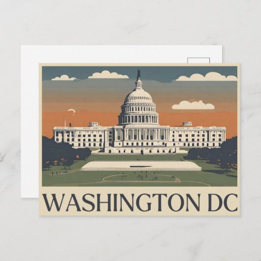 Carte Postale Washington DC (Devant / Derrière)