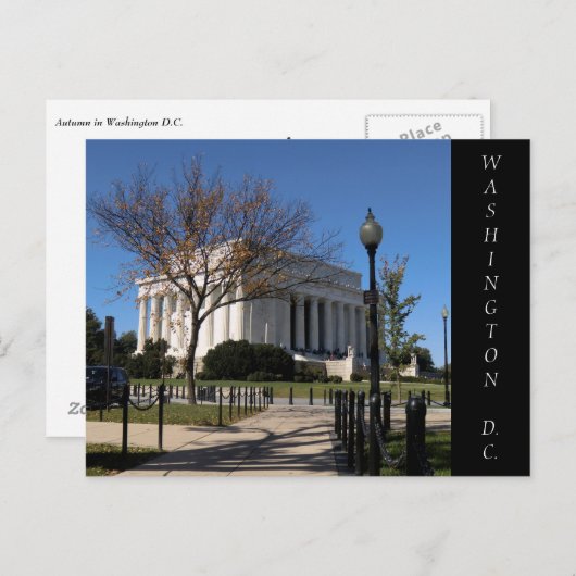 Carte postale Washington DC (Devant / Derrière)