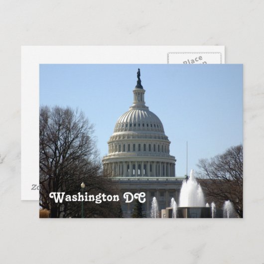 Carte Postale Washington DC (Devant / Derrière)