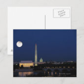 Carte Postale Washington DC à la nuit (Devant / Derrière)