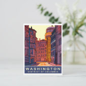 Carte Postale Washington DC, Couleurs vives, Voyage (Debout devant)