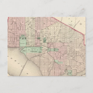 Carte Postale Washington DC et Georgetown