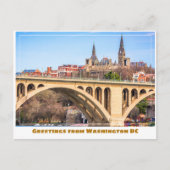 Carte Postale Washington DC Georgetown avec Pont (Devant)