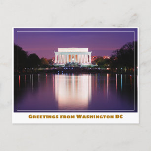 Carte Postale Washington DC Jefferson Memorial w Cherry Tree