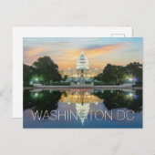 Carte Postale Washington DC | Le Capitole (Devant / Derrière)