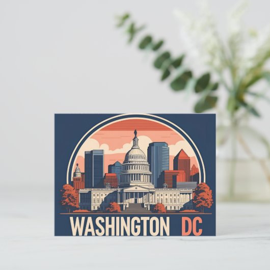 Carte Postale Washington DC Skyline (Debout devant)