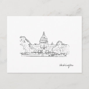 Carte postale Washington DC USA Capitol