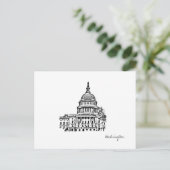 Carte postale Washington DC USA Capitol (Debout devant)