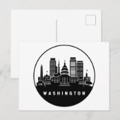 Carte Postale Washington District of Columbia Skyline (Devant / Derrière)