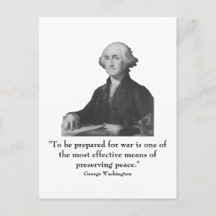 Carte Postale Washington et citations