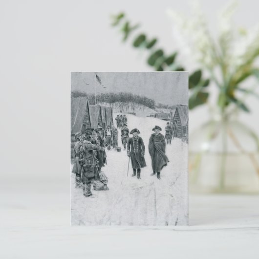 Carte Postale Washington et Steuben à Valley Forge (Debout devant)