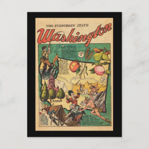 Carte Postale Washington, Etat À feuillage persistant