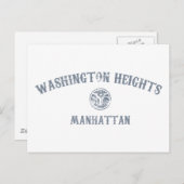 Carte Postale Washington Heights (Devant / Derrière)