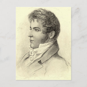 Carte Postale Washington Irving Portrait