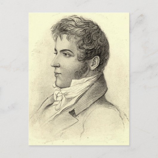 Carte Postale Washington Irving Portrait (Devant)
