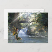 Carte Postale Washington "L'Etat À feuillage persistant" (Devant / Derrière)