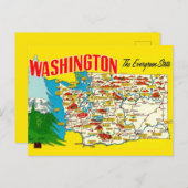 Carte Postale Washington - L'État toujours vert  (Devant / Derrière)