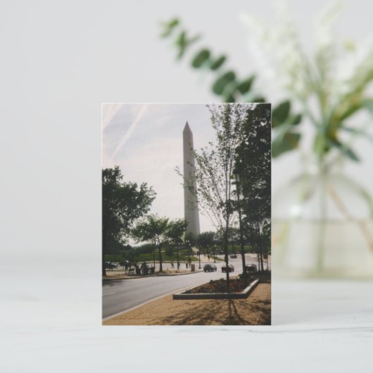 Carte postale Washington Monument (Debout devant)