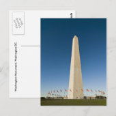 Carte postale Washington Monument (Devant / Derrière)