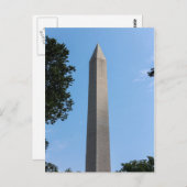 Carte postale Washington Monument (Devant / Derrière)
