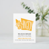 Carte Postale WASHINGTON Nous avons déménagé Nouvelle adresse No (Debout devant)