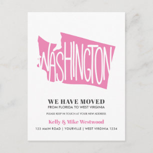 Carte Postale WASHINGTON Nous avons proposé Nouvelle adresse Nou