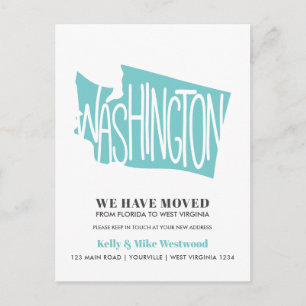 Carte Postale WASHINGTON Nous avons proposé Nouvelle adresse Nou