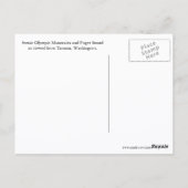 Carte Postale Washington Olympic Mountains Voir Voyage (Dos)