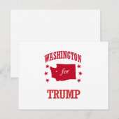 CARTE POSTALE WASHINGTON POUR DONALD TRUMP (Devant / Derrière)