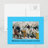 Carte Postale Washington Quitter le commandement de l'armée (Devant / Derrière)