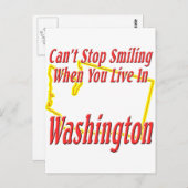 Carte Postale Washington - Souriant (Devant / Derrière)