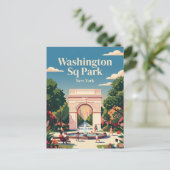 Carte Postale Washington Square Park États-Unis (Debout devant)