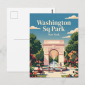 Carte Postale Washington Square Park États-Unis (Devant / Derrière)