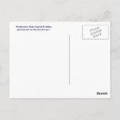 Carte Postale Washington State Capitol, État de Washington (Dos)