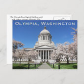 Carte Postale Washington State Capitol Spring Travel (Devant / Derrière)