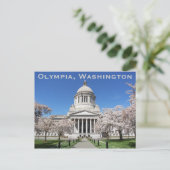 Carte Postale Washington State Capitol Spring Travel (Debout devant)